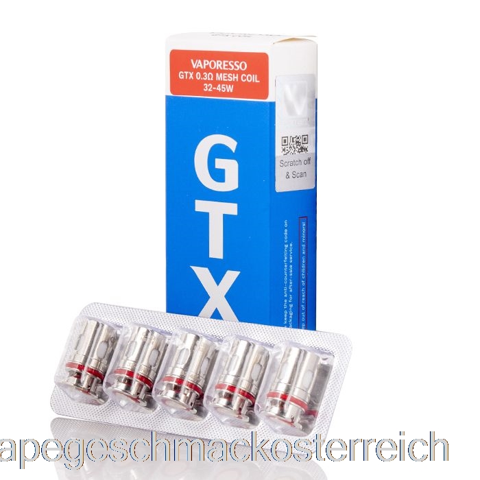 Vaporesso GTX Ersatzspulen 0,3 Ohm GTX Mesh Spulen Vape Geschmack